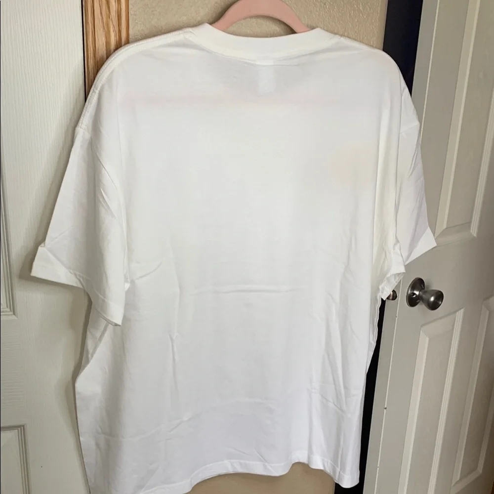 Love Yourself Daisy and Butterflies Graphic White T-Shirt NEW - Picture 4 of 4